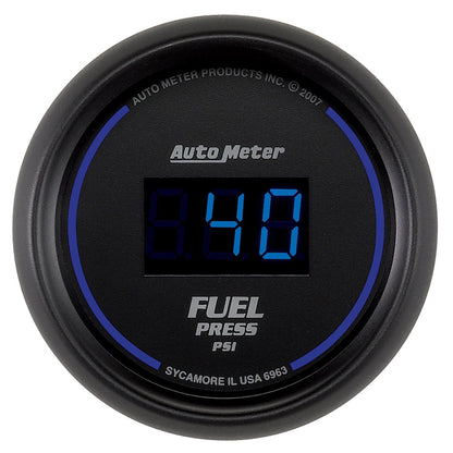 AutoMeter 52.4mm 1-100 PSI Black Digital Fuel Pressure Gauge (6963)