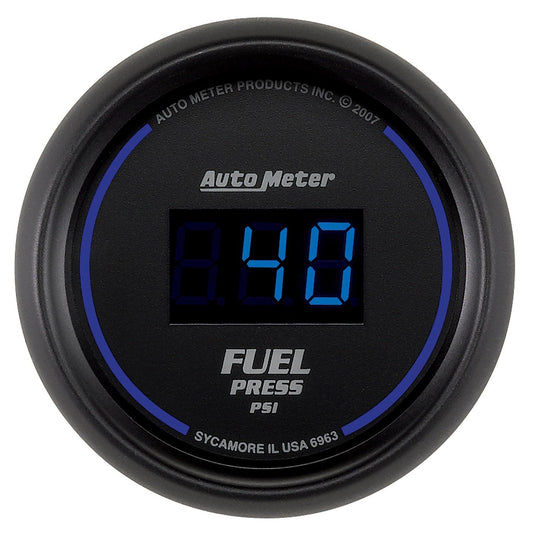 AutoMeter 52.4mm 1-100 PSI Black Digital Fuel Pressure Gauge (6963)
