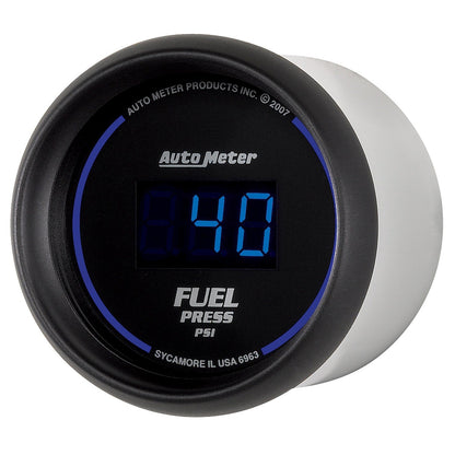 AutoMeter 52.4mm 1-100 PSI Black Digital Fuel Pressure Gauge (6963)