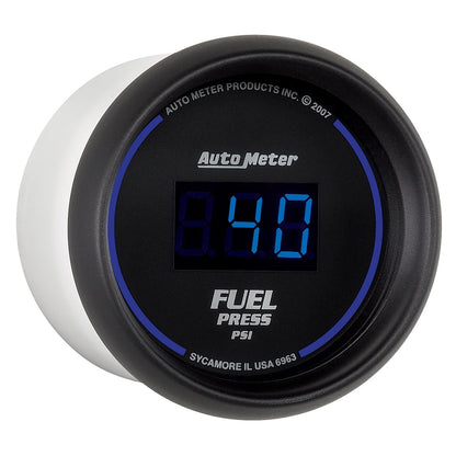 AutoMeter 52.4mm 1-100 PSI Black Digital Fuel Pressure Gauge (6963)