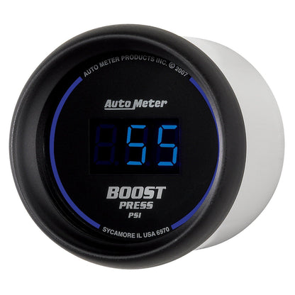 AutoMeter Cobalt Digital 52mm Digital 5-60 PSI Boost Gauge (6970)