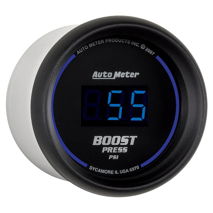 AutoMeter Cobalt Digital 52mm Digital 5-60 PSI Boost Gauge (6970)