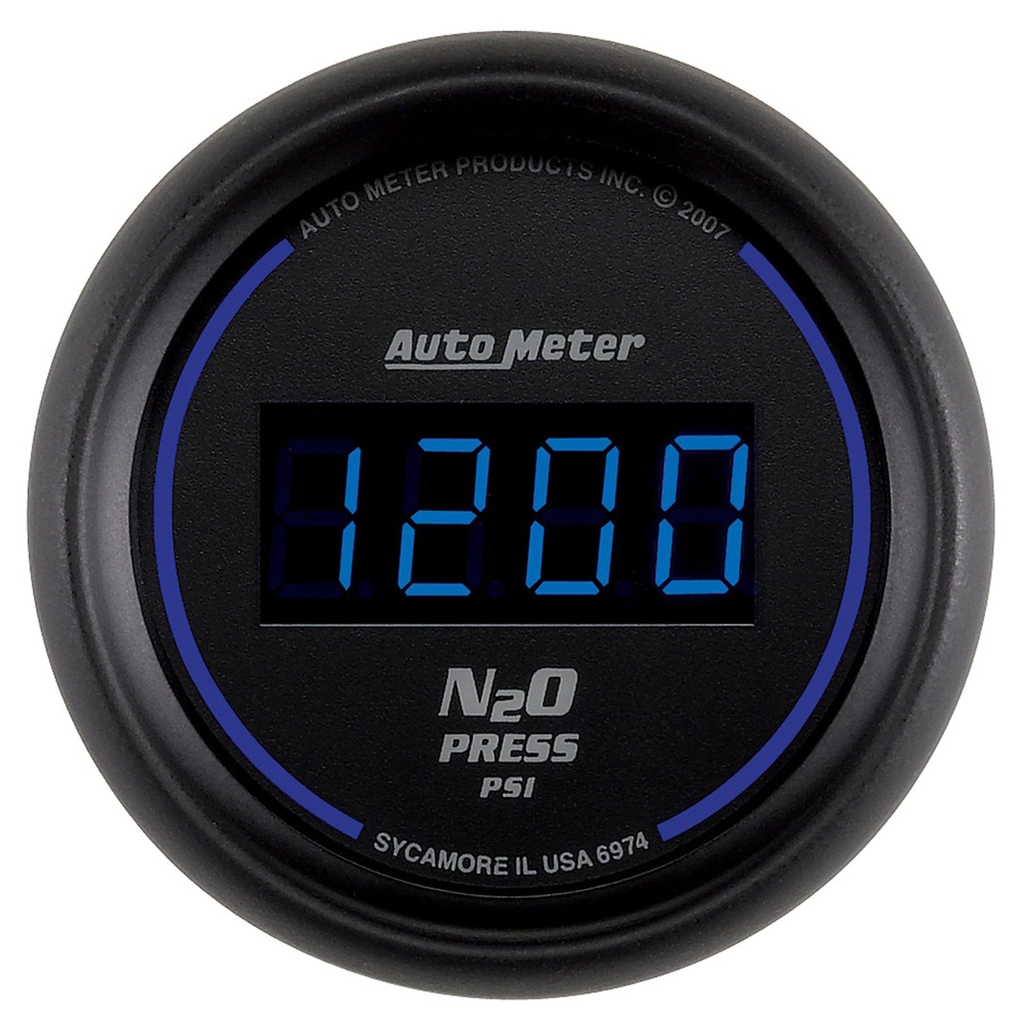 AutoMeter Ultra-Lite 2-1/16in 1600 PSI Digital Nitrous Pressure Gauge - Black (6974)