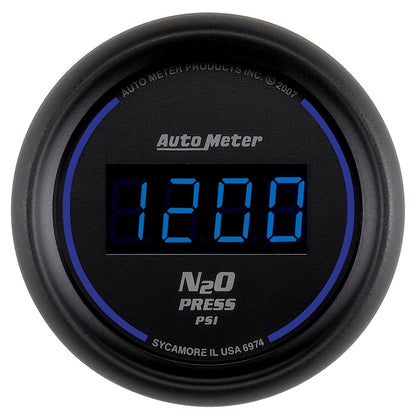 AutoMeter Ultra-Lite 2-1/16in 1600 PSI Digital Nitrous Pressure Gauge - Black (6974)