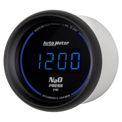 AutoMeter Ultra-Lite 2-1/16in 1600 PSI Digital Nitrous Pressure Gauge - Black (6974)