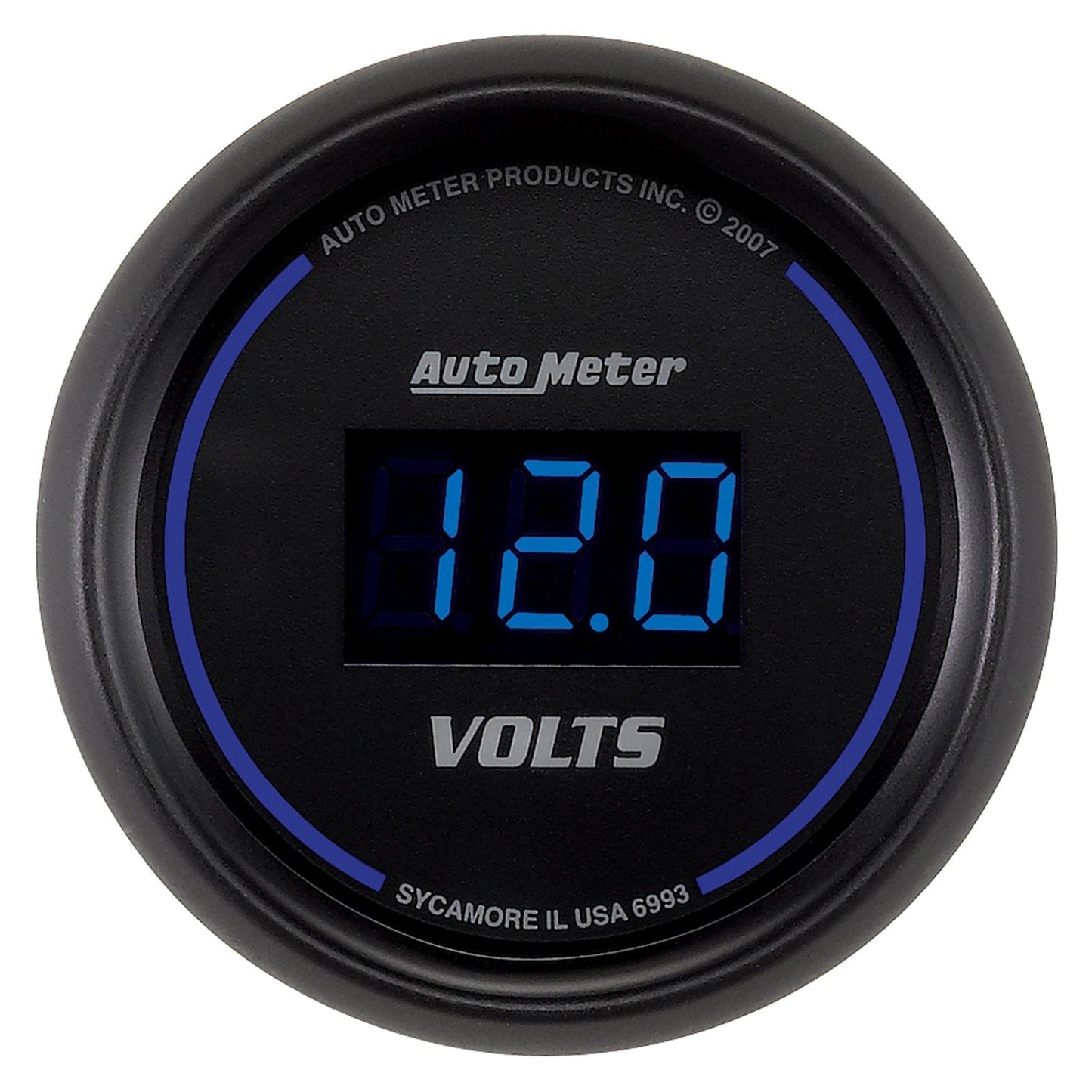 AutoMeter Cobalt Digital 52.4mm Black Voltmeter (6993)