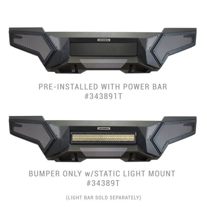 Go Rhino 22-26 Toyota Tundra (4dr) Element Front Bumper w/ Power Bar - Tex. Blk