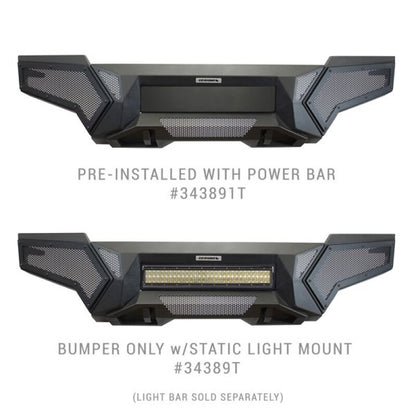 Go Rhino 22-26 Toyota Tundra (4dr) Element Front Bumper w/ Power Bar - Tex. Blk