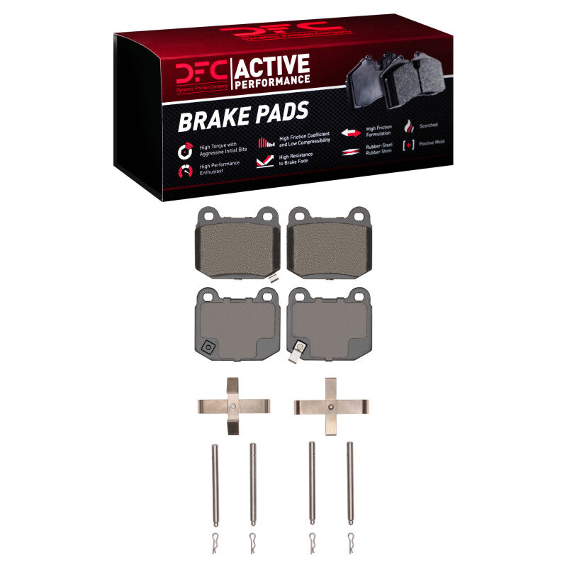 DFC Rear Active Pads & Hardware Kit | Subaru Impreza/Outback/BRZ/GR86 (00-26) (1115-0961-01)