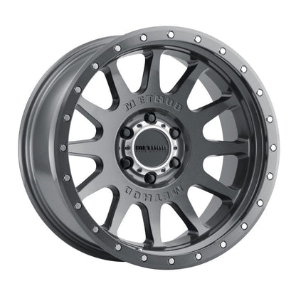 (set of 4) Method MR605 NV Gloss Titanium | 20x10" -24mm | 6x5.5in Wheel