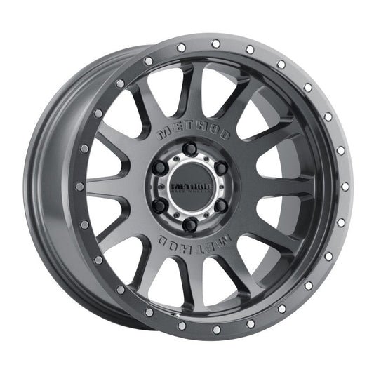 (set of 4) Method MR605 NV Gloss Titanium | 20x10" -24mm | 6x5.5in Wheel
