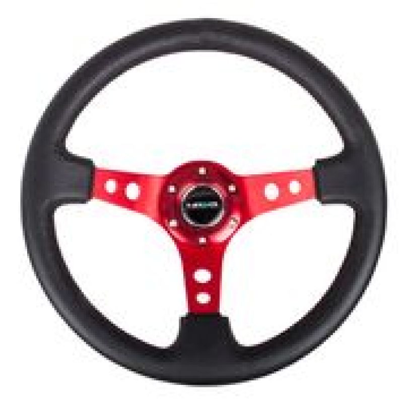 NRG RST-006 Sport Steering Wheels - 350mm x 3" Deep - Premium Leather
