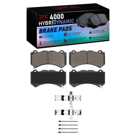 DFC 4000 HybriDynamic Brake Pads (FRONT) w/ Hardware: Dodge Challenger (12-25)