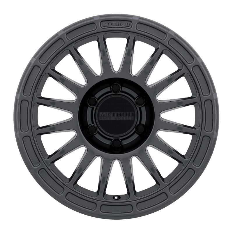(set of 4) Method MR314 Matte Black | 17x7.5" +25mm | 6x5.5in Wheel