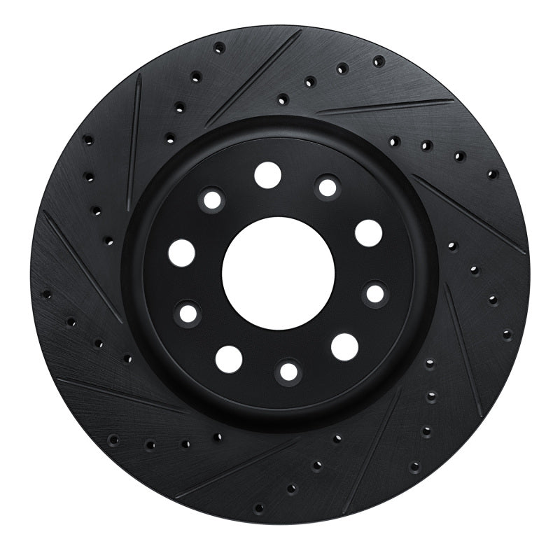 DFC D&S Black Brake Rotor (FRONT LEFT): Fits Jeep Wrangler (18-25)