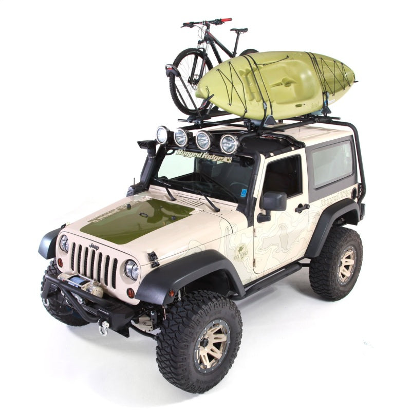 Rugged Ridge 11703.01 Roof Rack for 2007-2018 Jeep Wrangler 2-Door JK