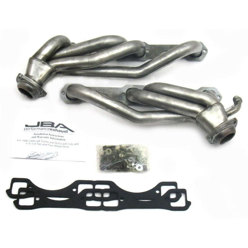 JBA Raw 1-1/2in Headers | GM Truck 96-00 SBC 5.0/5.7L (1832S)