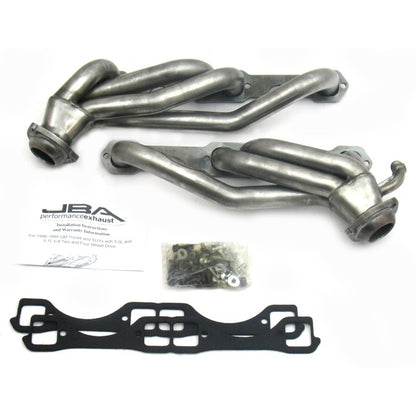 JBA Raw 1-1/2in Headers | GM Truck 96-00 SBC 5.0/5.7L (1832S)