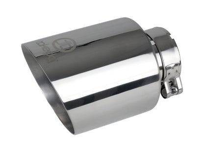 aFe Takeda Universal Exhaust Tip 2-1/2 IN Inlet x 4-1/2 IN Outlet x 7 IN L- Polished