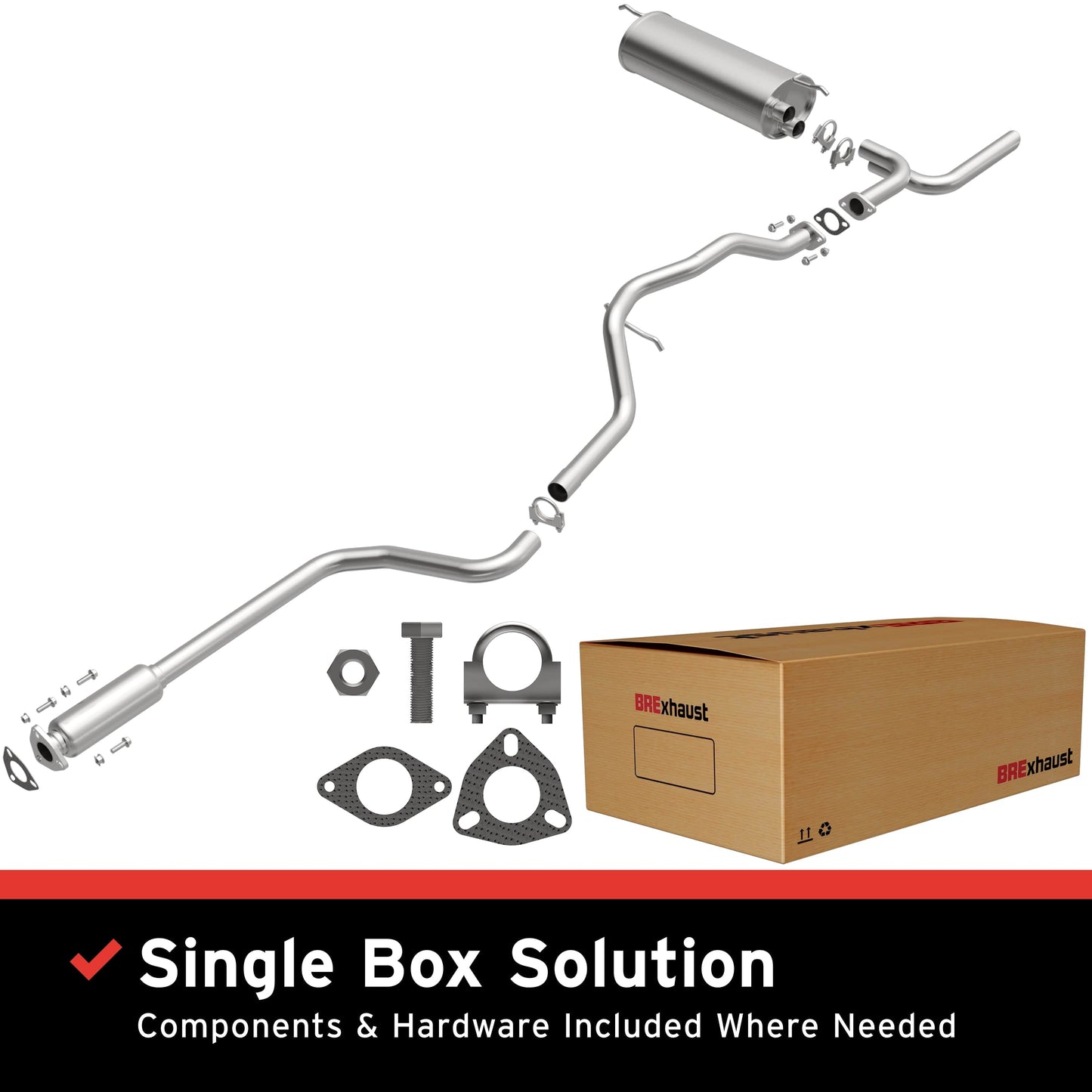 BRExhaust Direct-Fit Replacement Exhaust System 106-0025