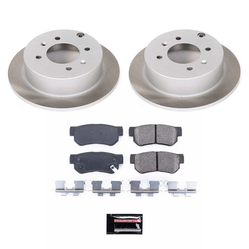 PowerStop 01-06 Kia Optima Rear Semi-Coated Rotor Kit (SC5212)