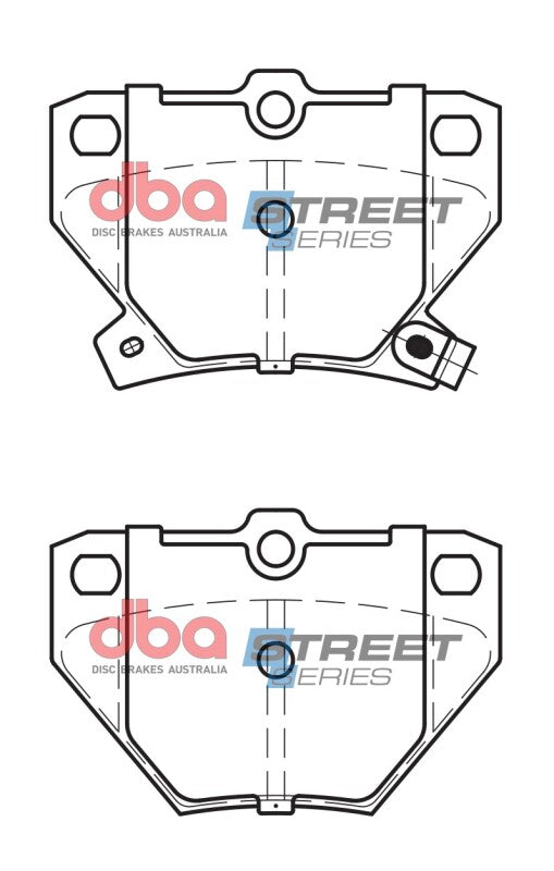 DBA Rear Street Series Brake Pads | Pontiac Vibe (03-08) (DB1429SS)