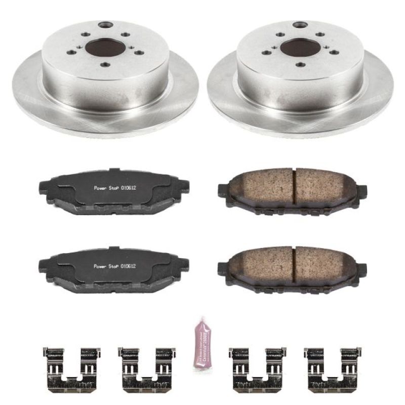 Power Stop Rear Autospecialty Brake Kit | Multiple Subaru Fitments (KOE6107)