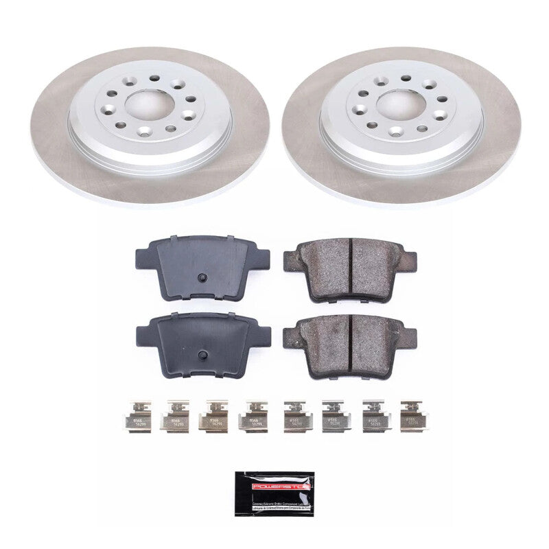 PowerStop 08-09 Mercury Sable Rear Semi-Coated Rotor Kit (SC4600)