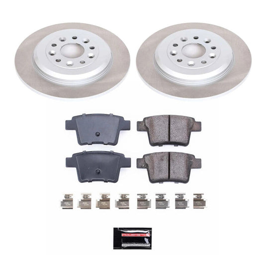 PowerStop 08-09 Mercury Sable Rear Semi-Coated Rotor Kit (SC4600)
