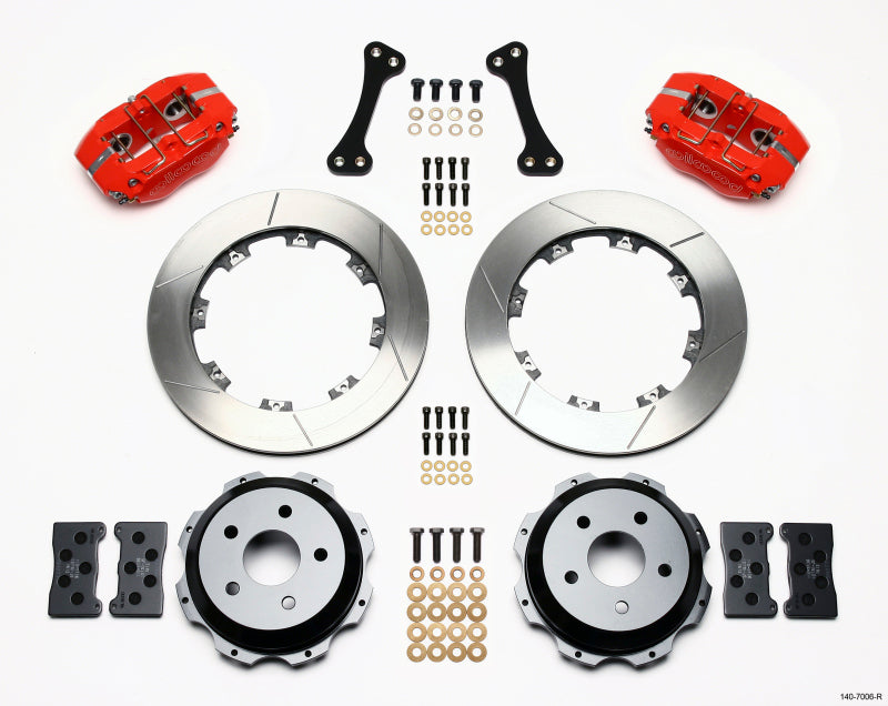 Wilwood Dynapro Rear Brake Kit | Subaru Impreza WRX (89-15) 12.19in Red