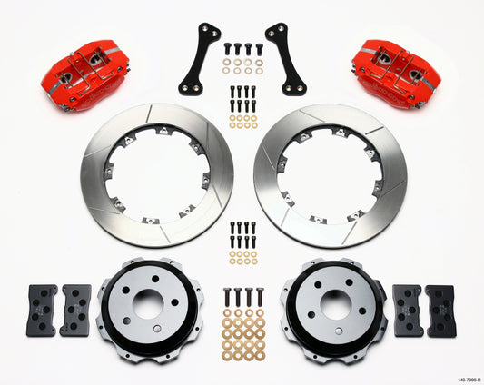 Wilwood Dynapro Rear Brake Kit | Subaru Impreza WRX (89-15) 12.19in Red