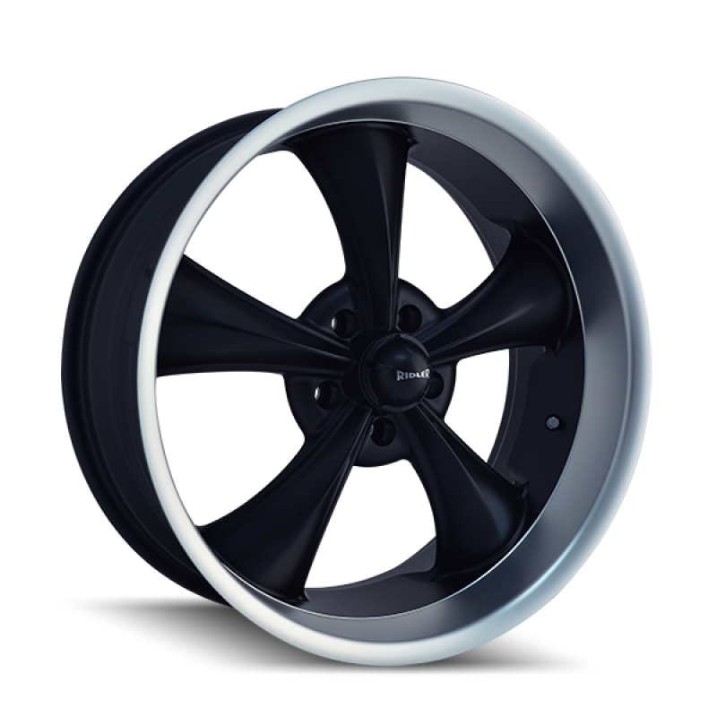 Ridler Wheels 695 Matte Black Machined | 18x8" +0mm | 5x127mm Wheel