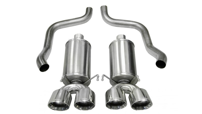 CORSA Xtreme, Sport / 2.5 in Axle-Back 3.5 in Twin Tips | 2009-2013 Corvette C6 (14470, 14108)
