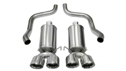 CORSA Xtreme, Sport / 2.5 in Axle-Back 3.5 in Twin Tips | 2009-2013 Corvette C6 (14470, 14108)