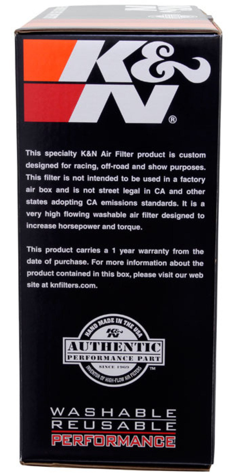 K&N 61-2000 Flow Control Custom Air Filter Assembly for Holley 2-Barrel Carburet
