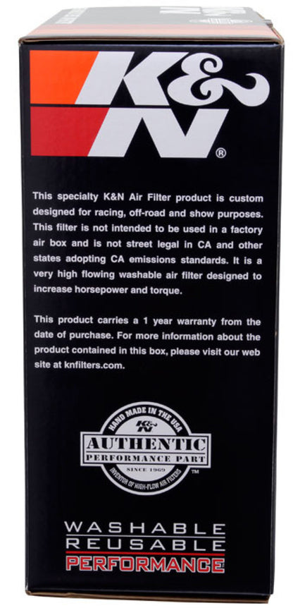 K&N 61-2000 Flow Control Custom Air Filter Assembly for Holley 2-Barrel Carburet