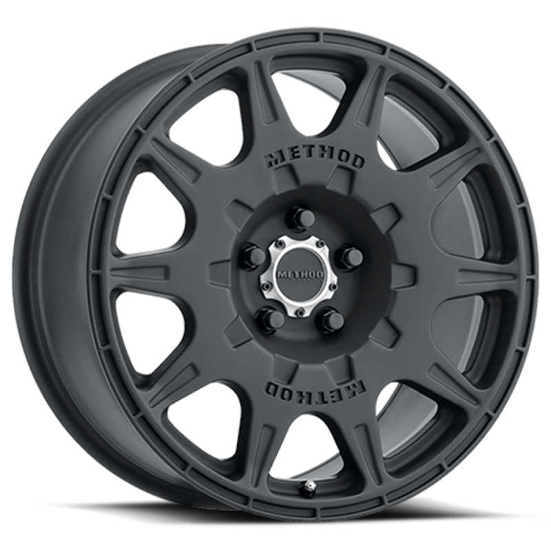 (set of 4) Method MR502 Rally Matte Black | 17x8" +38mm | 5x100mm Wheel