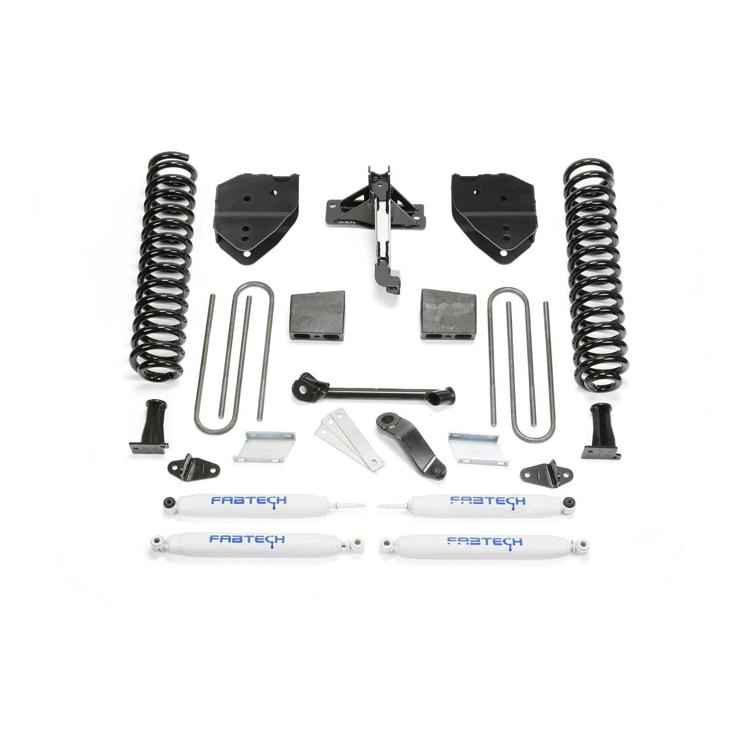 Fabtech 4" Basic Suspension System w/ Performance Shocks | Ford F250/F350 4WD Diesel (17-21) (K2214)