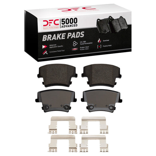 DFC 5000 Advanced Ceramic Brake Pads & Hardware Kit (REAR): Chrysler 300 (07-23)