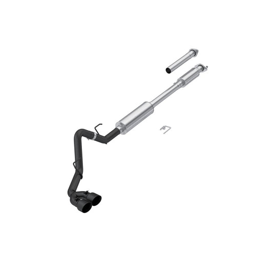 MBRP S5281BLK 3-Inch Cat-Back Passenger Side Dual Outlet BLK 15-20 F150