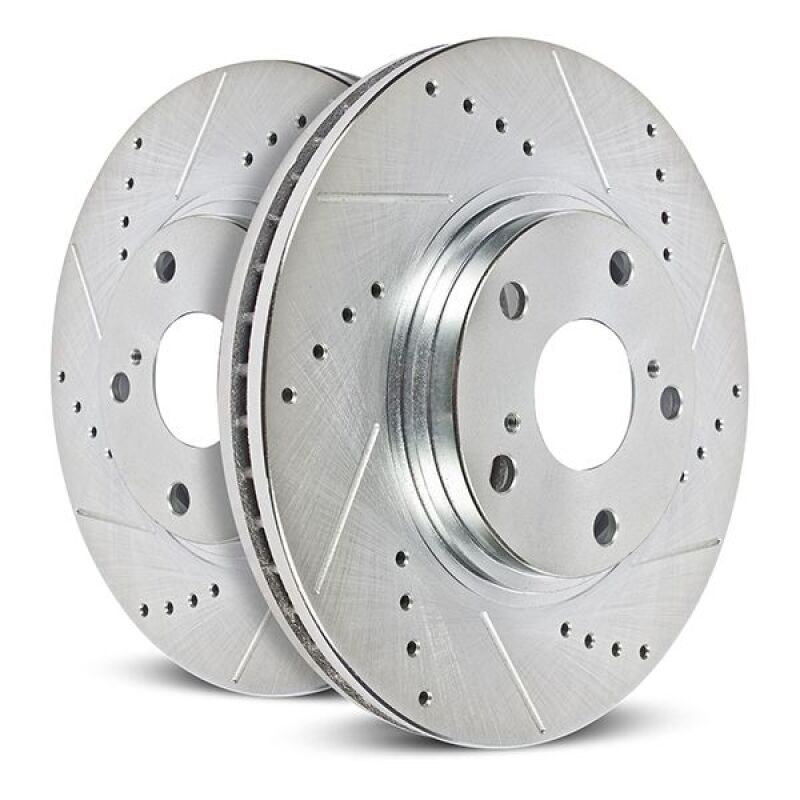PowerStop Rear Drilled & Slotted Rotor (Pair) | Acura Integra (23-24) (JBR1925XPR)