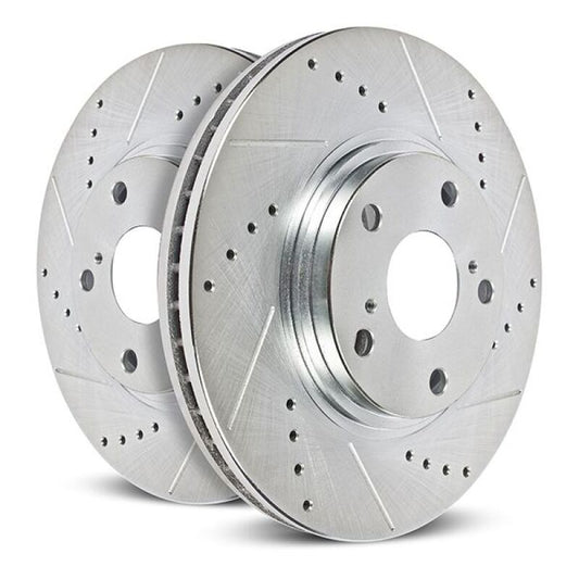 PowerStop Rear Drilled & Slotted Rotor (Pair) | Acura Integra (23-24) (JBR1925XPR)