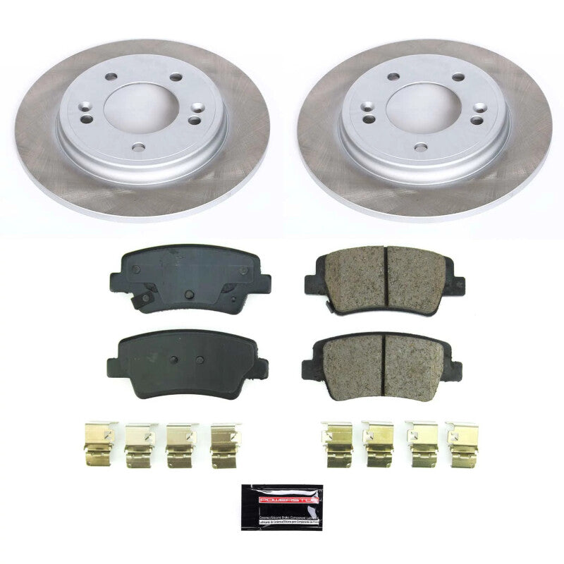 PowerStop 21-23 Hyundai Elantra Rear Semi-Coated Rotor Kit (SC8769)