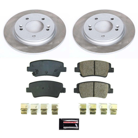 PowerStop 21-23 Hyundai Elantra Rear Semi-Coated Rotor Kit (SC8769)