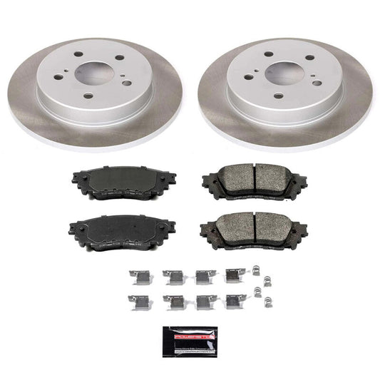 PowerStop 2018 Toyota C-HR Rear Semi-Coated Rotor Kit (SC7739)