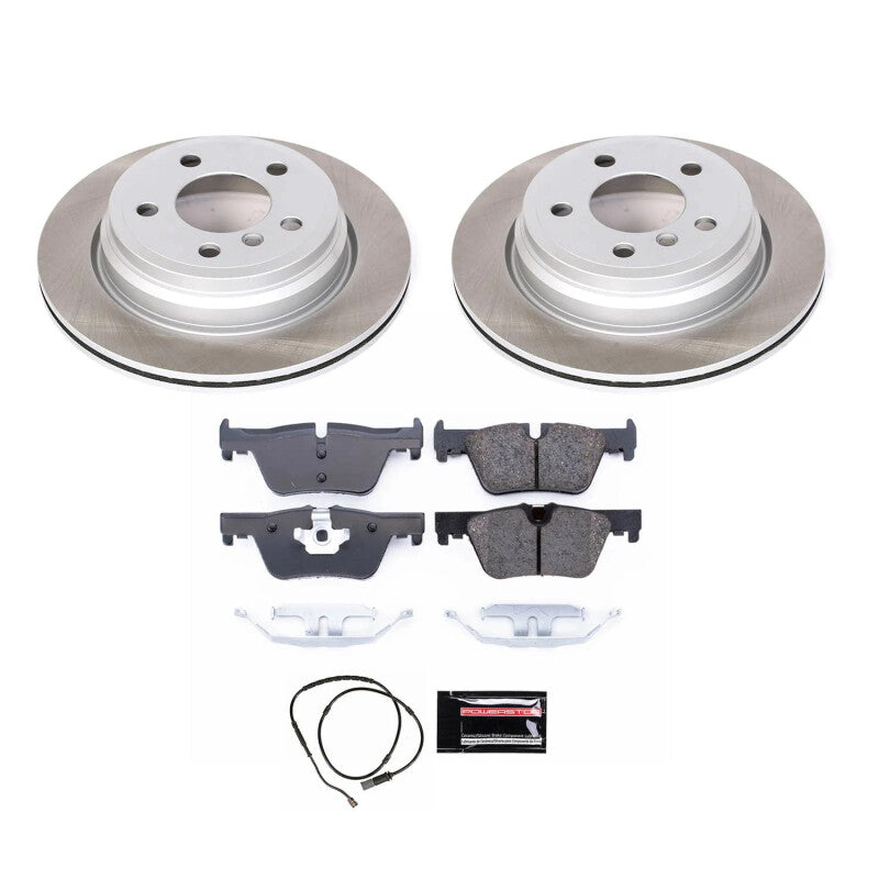 PowerStop 17-20 BMW 430i xDrive Gran Coupe Rear Semi-Coated Rotor Kit (SC6852)