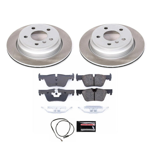 PowerStop 17-20 BMW 430i xDrive Gran Coupe Rear Semi-Coated Rotor Kit (SC6852)
