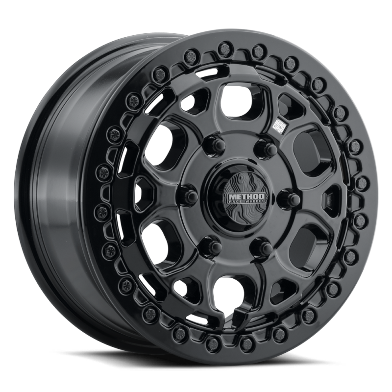 (set of 4) Method Wheels MR416 Gloss Black | 15x7" +74mm | 6x5.5mm Wheel
