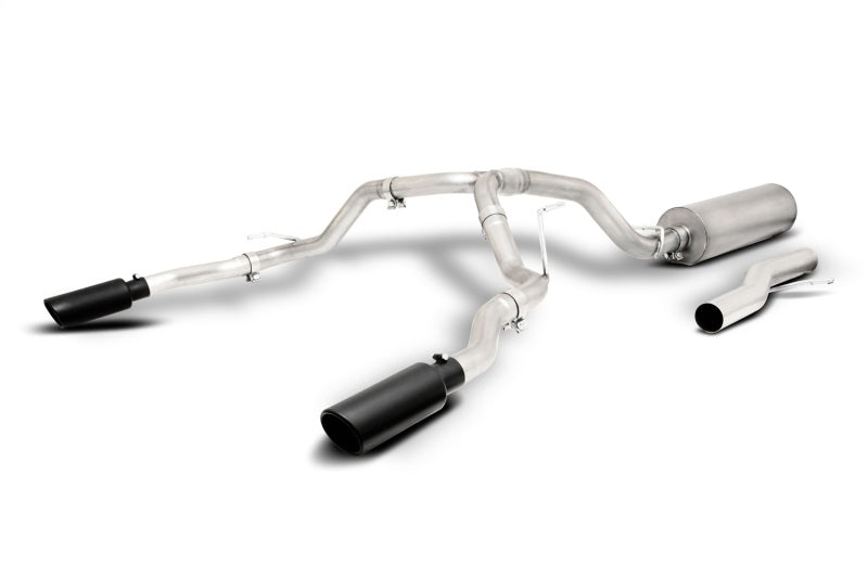 Gibson 2.5in Cat-Back Dual Split T409 SS Exhaust | Chevy Tahoe High Country (21-22) (65715B)