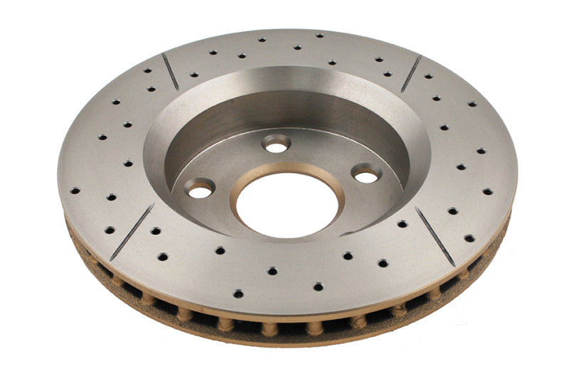 DBA Front Drilled & Slotted Street Series X-Gold Rotor | Jeep Wrangler (07-17) (DBA2536X)